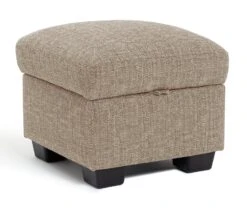 Habitat Lisbon Fabric Storage Footstool - Beige -Home Furnishings Store 2071130 R Z002A