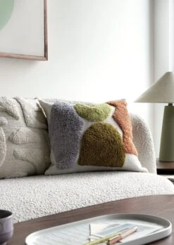 Habitat Geo Technique Cushion - Multicoloured - 43x43cm -Home Furnishings Store 2077402 R Z005C