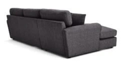 Habitat Lisbon Fabric Left Hand Corner Chaise Sofa- Charcoal -Home Furnishings Store 2078092 R Z004A