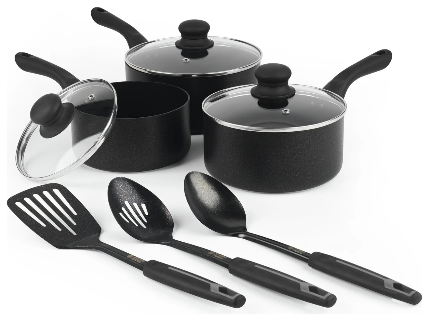 Russell Hobbs Diamond Stone 3 Piece Aluminium Pan Set 3 Russell Hobbs Diamond Stone 3 Piece Aluminium Pan Set
