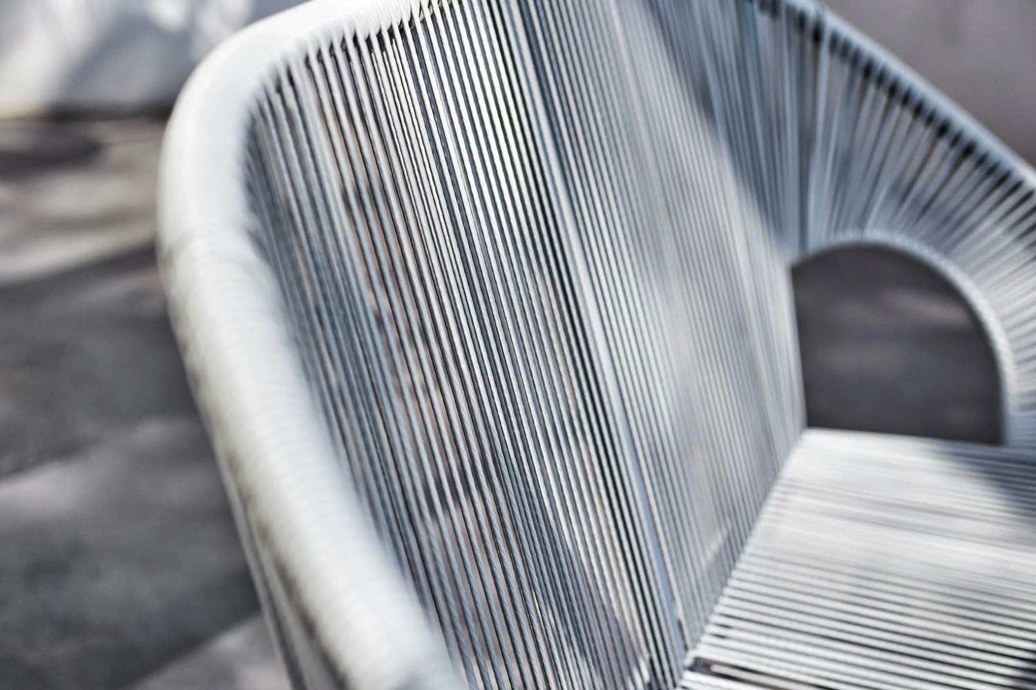 Habitat Nordic 4 Seater Rattan Garden Bistro Set - Grey 10 Habitat Nordic 4 Seater Rattan Garden Bistro Set - Grey - Image 8