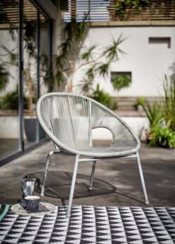 Habitat Nordic Spring Rattan Effect Garden Chair - Grey -Home Furnishings Store 2159818 R Z001C