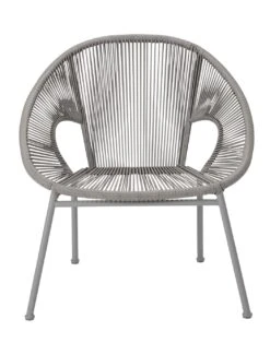 Habitat Nordic Spring Rattan Effect Garden Chair - Grey -Home Furnishings Store 2159818 R Z002A