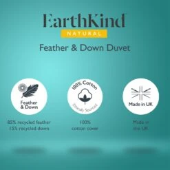 Earthkind Luxury Feather & Down 10.5 Tog Duvet - Single 21 Earthkind Luxury Feather & Down 10.5 Tog Duvet - Single -Home Furnishings Store 2253721 R Z012A