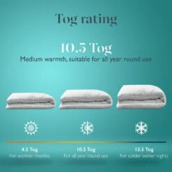 EarthKind Luxury 10.5 Tog Duvet - Single -Home Furnishings Store 2253886 R Z005A