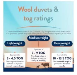 Slumberdown Wonderful Wool Medium Weight Duvet - Single -Home Furnishings Store 2255097 R Z006A