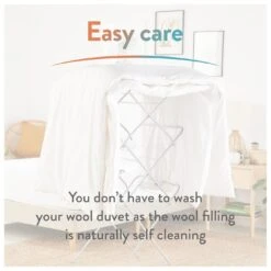 Slumberdown Wonderful Wool Medium Weight Duvet - Single -Home Furnishings Store 2255097 R Z010A