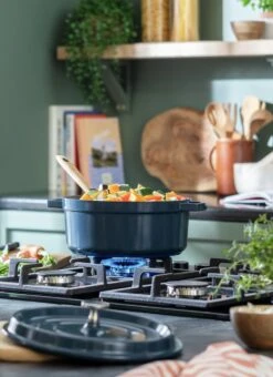 Habitat 4.2 Litre Non Stick Aluminium Casserole Dish - Blue -Home Furnishings Store 2257198 R Z001C