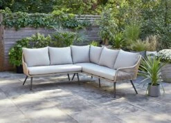 Habitat Malta 6 Seater Rattan Effect Garden Corner Sofa Set -Home Furnishings Store 2258032 R Z006C