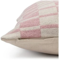 Habitat Checker Board Cushion - White & Pink - 43x43cm -Home Furnishings Store 2714796 R Z003A