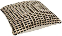 Habitat Jute Mono Check Cushion - Natural - 43X43cm -Home Furnishings Store 2842596 R Z003A