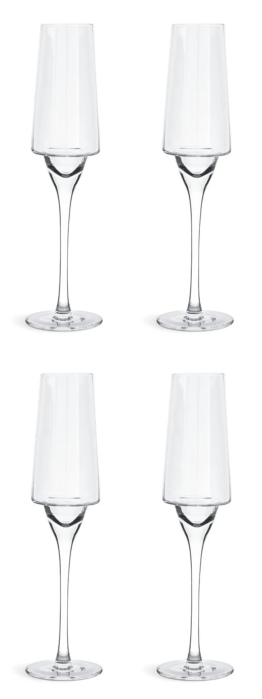 Habitat Sahara Set Of 4 Prosecco Glasses 3 Habitat Sahara Set Of 4 Prosecco Glasses