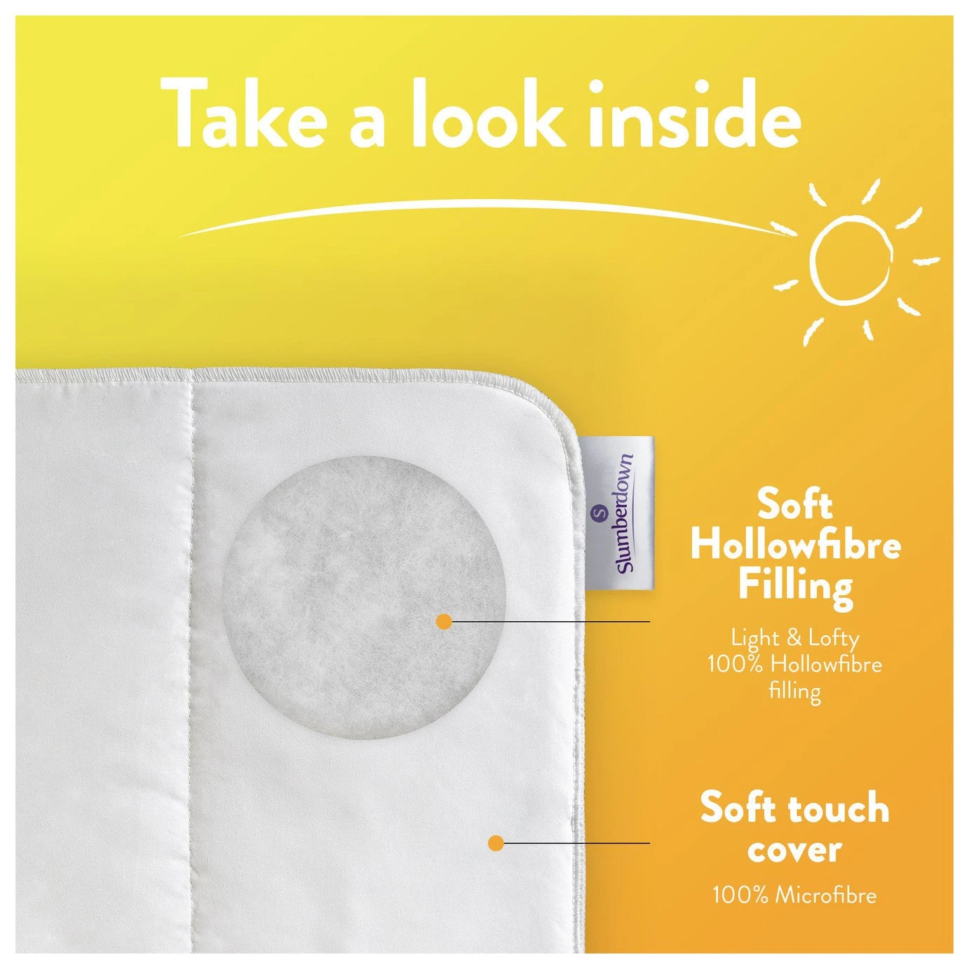 Slumberdown Summer Non Allergic 4.5 Tog Duvet - Single 5 Slumberdown Summer Non Allergic 4.5 Tog Duvet - Single - Image 3