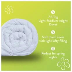 Slumberdown Spring Non Allergic 7.5 Tog Duvet - Single 15 Slumberdown Spring Non Allergic 7.5 Tog Duvet - Single -Home Furnishings Store 2842936 R Z003A
