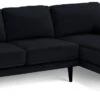 Habitat Jacob Velvet Right Hand Corner Sofa - Black -Home Furnishings Store 2910260 R Z001A