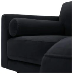 Habitat Jacob Velvet Right Hand Corner Sofa - Black -Home Furnishings Store 2910260 R Z010A