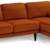 Habitat Jacob Velvet Right Hand Corner Sofa - Orange -Home Furnishings Store 2910318 R Z001A
