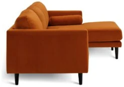 Habitat Jacob Velvet Right Hand Corner Sofa - Orange -Home Furnishings Store 2910318 R Z004A