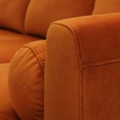 Habitat Jacob Velvet Right Hand Corner Sofa - Orange -Home Furnishings Store 2910318 R Z009A