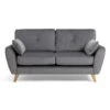 Habitat Iris Fabric 2 Seater Sofa - Grey 1 Habitat Iris Fabric 2 Seater Sofa - Grey -Home Furnishings Store 2910662 R Z001A