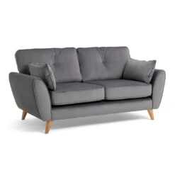 Habitat Iris Fabric 2 Seater Sofa - Grey -Home Furnishings Store 2910662 R Z002A