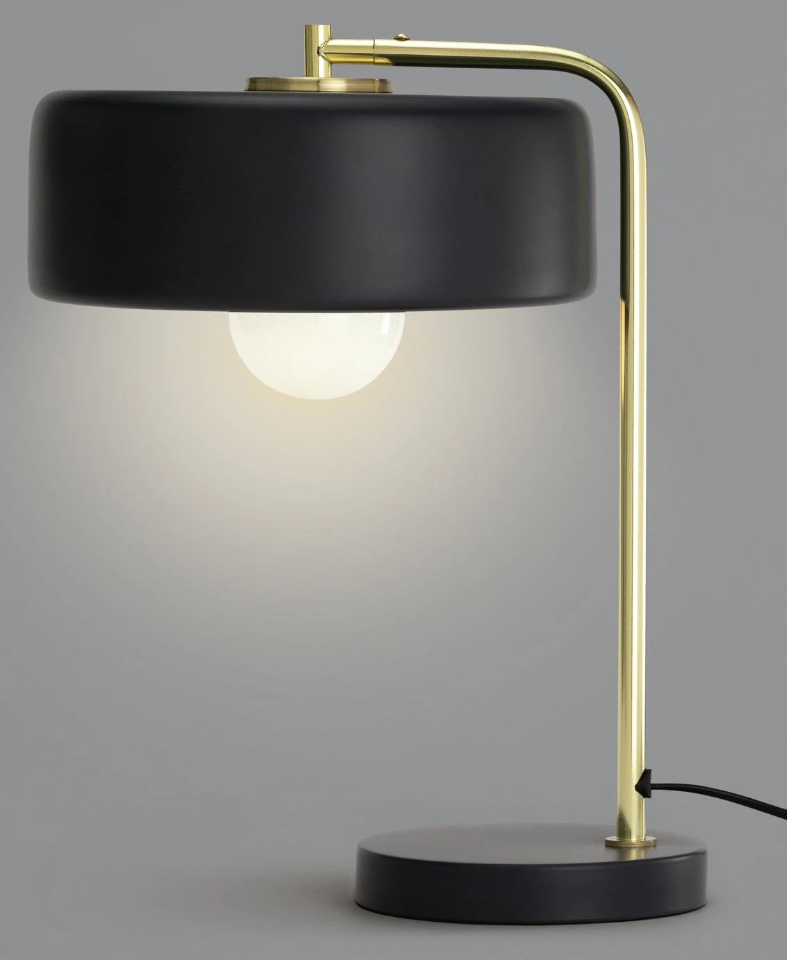 Habitat Minah Iron LED Table Lamp - Black & Brass 6 Habitat Minah Iron LED Table Lamp - Black & Brass - Image 4