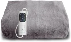 Dreamland Snuggle Up Heated Grey Throw - Large -Home Furnishings Store 2990606 R Z009A