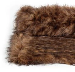 Habitat Faux Fur Throw - Brown - 125x150cm 11 Habitat Faux Fur Throw - Brown - 125x150cm -Home Furnishings Store 3035591 R Z002A