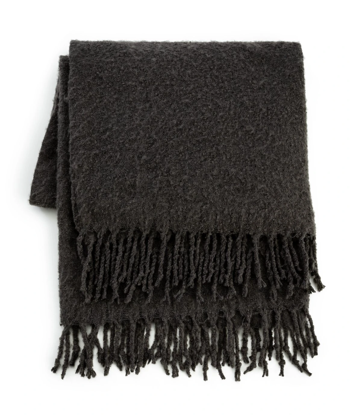 Habitat Faux Mohair Throw - Charcoal - 125X150cm 3 Habitat Faux Mohair Throw - Charcoal - 125X150cm