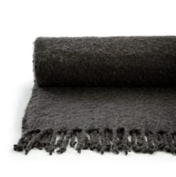 Habitat Faux Mohair Throw - Charcoal - 125X150cm 10 Habitat Faux Mohair Throw - Charcoal - 125X150cm -Home Furnishings Store 3037238 R Z002A