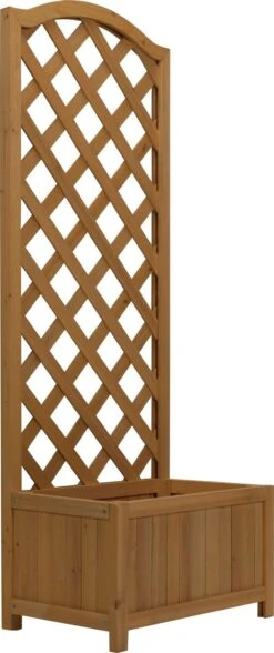 Lattice Wooden Straight Planter -Home Furnishings Store 3056532 R Z003A UC17570528