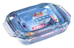 Pyrex Irresistible 3 Piece Glass Roaster Set 11 Pyrex Irresistible 3 Piece Glass Roaster Set -Home Furnishings Store 3064153 R Z003A