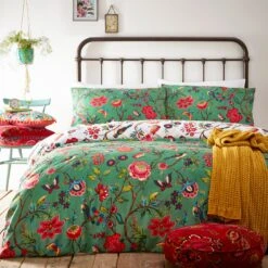 Furn Pomelo Tropical Floral Green Bedding Set - Single -Home Furnishings Store 3066436 R Z004A