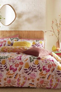 Furn Protea Abstract Floral Pink Bedding Set - Single -Home Furnishings Store 3066577 R Z004A