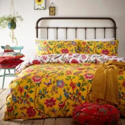 Furn Pomelo Tropical Floral Yellow Bedding Set - Single -Home Furnishings Store 3066773 R Z004A
