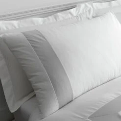 Bianca Cotton 180 TC Tailored White Bedding Set - Double 9 Bianca Cotton 180 TC Tailored White Bedding Set - Double -Home Furnishings Store 3080175 R Z003A