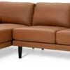 Habitat Jackson Leather Left Corner Chaise Sofa - Tan 2 Habitat Jackson Leather Left Corner Chaise Sofa - Tan -Home Furnishings Store 3102486 R Z001A