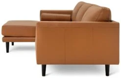 Habitat Jackson Leather Left Corner Chaise Sofa - Tan -Home Furnishings Store 3102486 R Z004A