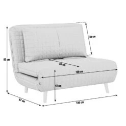 Habitat Roma Small Double Chairbed - Grey -Home Furnishings Store 3104958 R Z003A