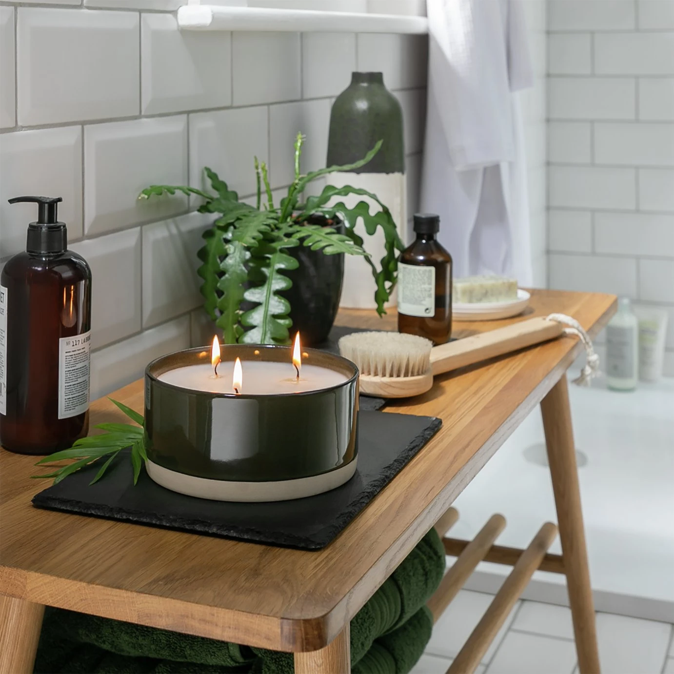 Habitat Large Ceramic Candle - Gardenia & Rose 3 Habitat Large Ceramic Candle - Gardenia & Rose