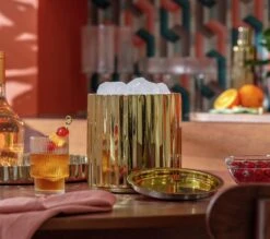 Habitat Gold Tone Ice Bucket 7 Habitat Gold Tone Ice Bucket -Home Furnishings Store 3158870 R Z001C