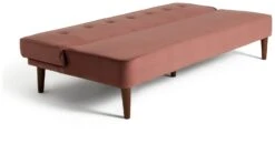 Habitat Odeon 2 Seater Velvet Clic Clac Sofa Bed - Pink -Home Furnishings Store 3188895 R Z003A