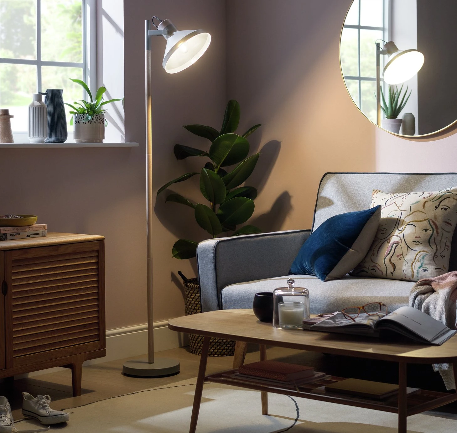 Habitat Skandi Floor Lamp - Grey 3 Habitat Skandi Floor Lamp - Grey