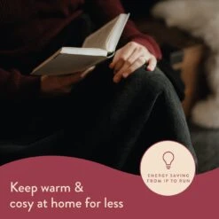 Dreamland Snuggle Up Black Heated Throw - Large -Home Furnishings Store 3243699 R Z013A