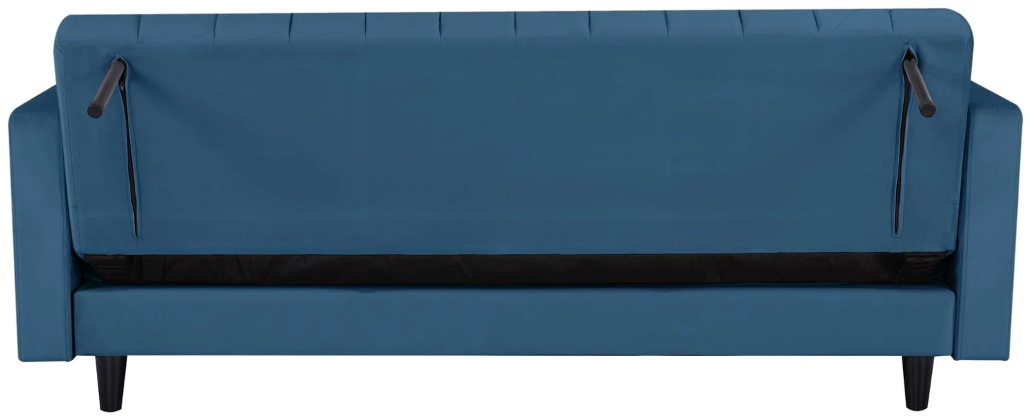 Habitat Preston Clic Clac Velvet Sofa Bed - Navy 13 Habitat Preston Clic Clac Velvet Sofa Bed - Navy - Image 11