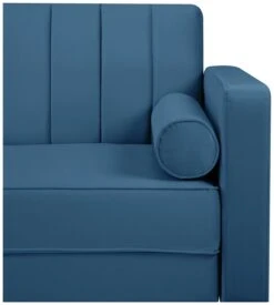 Habitat Preston Clic Clac Velvet Sofa Bed - Navy 36 Habitat Preston Clic Clac Velvet Sofa Bed - Navy -Home Furnishings Store 3249387 R Z013A