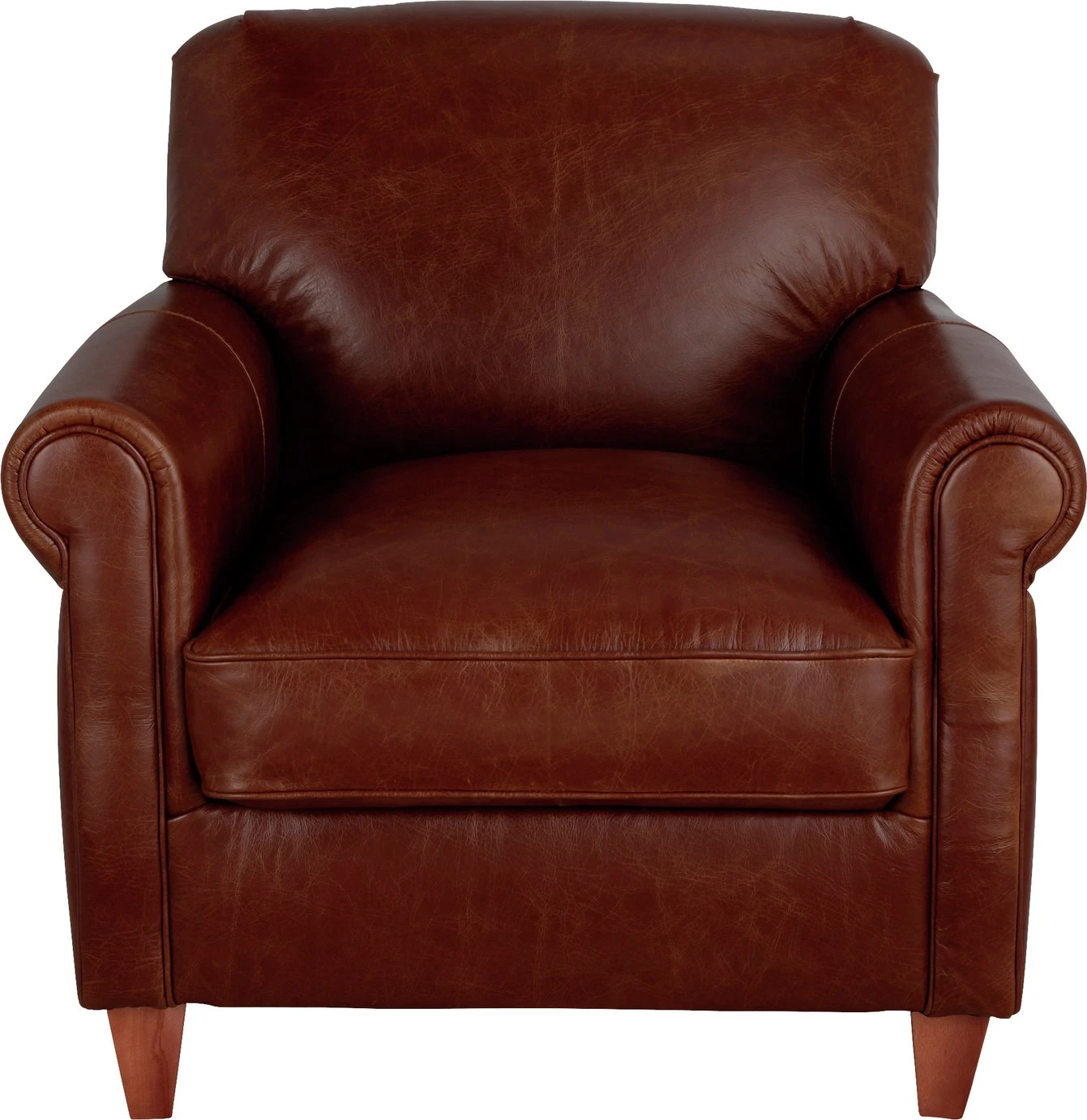 Habitat Kingsley Leather Accent Chair - Tan 3 Habitat Kingsley Leather Accent Chair - Tan