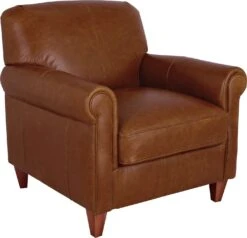 Habitat Kingsley Leather Accent Chair - Tan 11 Habitat Kingsley Leather Accent Chair - Tan -Home Furnishings Store 3328662 R Z004A
