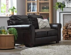 Habitat Salisbury Leather 2 Seater Sofa - Chocolate 10 Habitat Salisbury Leather 2 Seater Sofa - Chocolate -Home Furnishings Store 3336348 R Z001C