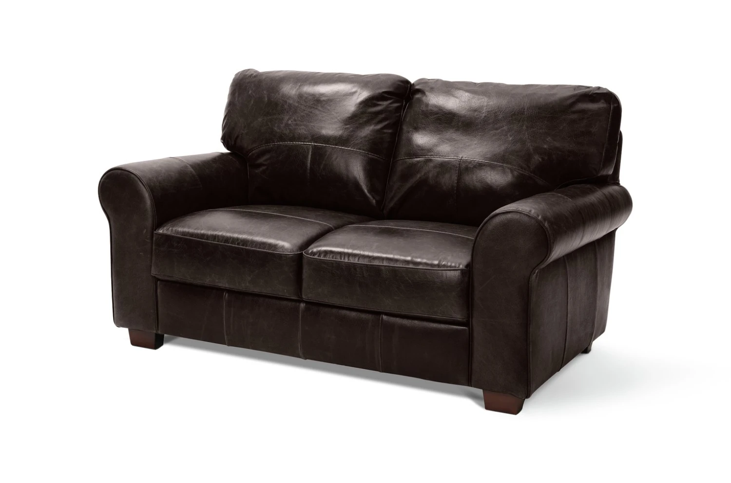 Habitat Salisbury Leather 2 Seater Sofa - Chocolate 8 Habitat Salisbury Leather 2 Seater Sofa - Chocolate - Image 6